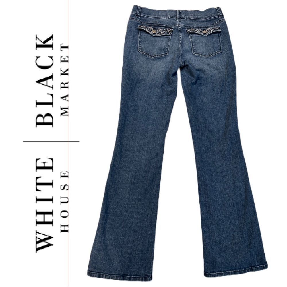 White House Black Market Women’s Noir Boot Cut Jeans - Size‎ 6